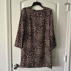 NWOT J. Crew Animal Leopard Print Mini Dress Size 2